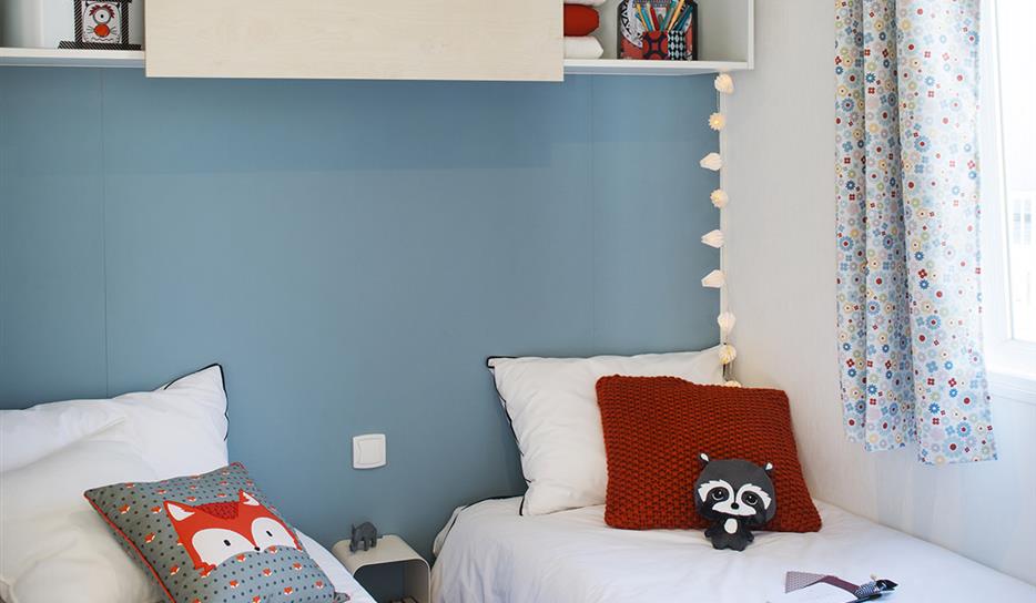 chambre twins Cottage Forêt 2 ch Acacia - Camping Saint Georges de Didonne